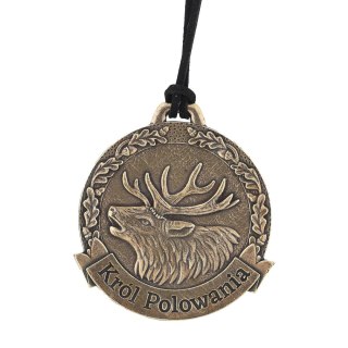Medal odlewany Golden Fox Król Polowania z rzemykiem Golden Fox