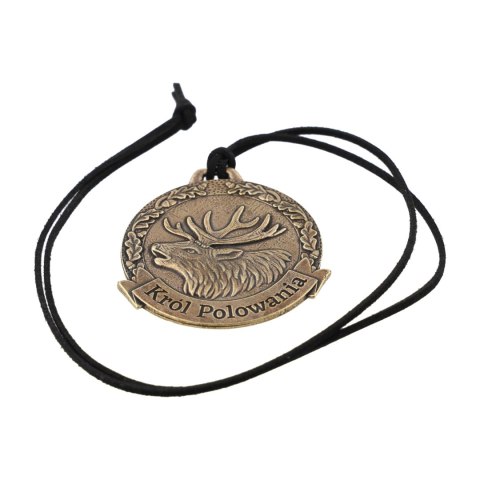Medal odlewany Golden Fox Król Polowania z rzemykiem Golden Fox