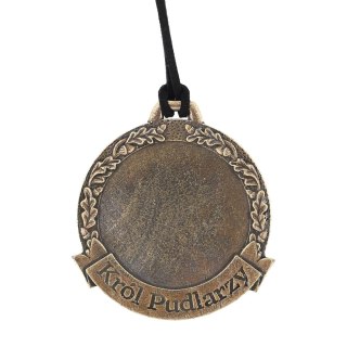 Medal odlewany Golden Fox Król Pudlarzy z rzemykiem Golden Fox