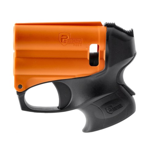 Miotacz gazu pieprzowego P2P PGS II KIT z latarką, czarno-pomarańczowy Prepared 2 Protect (P2P)