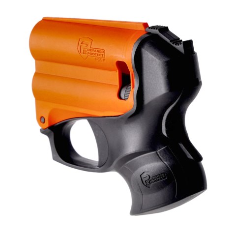Miotacz gazu pieprzowego P2P PGS II KIT z latarką, czarno-pomarańczowy Prepared 2 Protect (P2P)