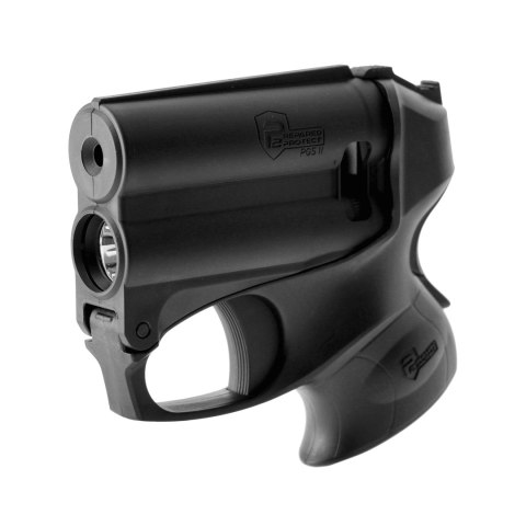 Miotacz gazu pieprzowego P2P PGS II KIT z latarką, czarny Prepared 2 Protect (P2P)