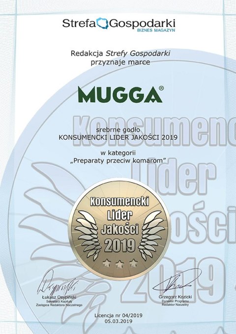 Mleczko repelent Mugga 20,5% DEET 50 ml Mugga