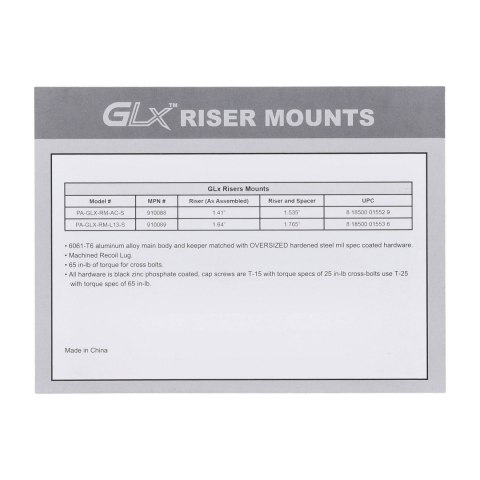 Montaż absolute cowitness Primary Arms do GLx 1.41" / 1.535" Primary Arms