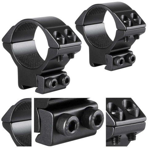 Montaż lunety Hawke Match średni 30 mm Dovetail na szynę 11 mm Hawke Optics