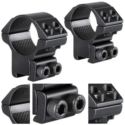 Montaż lunety Hawke Match średni dwuczęściowy 1" Dovetail na szynę 11 mm Hawke Optics