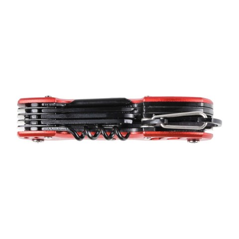 Multitool Foxter narzędzie wielofunkcyjne survival 13w1 czerwony NN