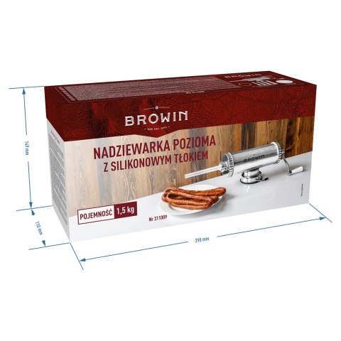 Nadziewarka pozioma Browin 1.5 kg z silikonowym tłokiem BROWIN Sp. z o.o. Sp. K.
