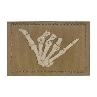 Naszywka GTG Skeleton Shaka Coyote Brown Ginger's Tactical Gear
