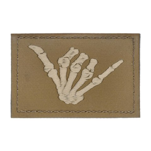 Naszywka GTG Skeleton Shaka Coyote Brown Ginger's Tactical Gear