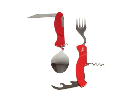 Niezbędnik Fox Outdoor 6-częściowy składany czerwony Fox Outdoor