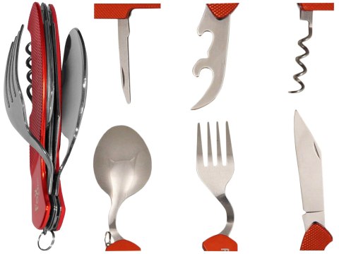 Niezbędnik Fox Outdoor 6-częściowy składany czerwony Fox Outdoor