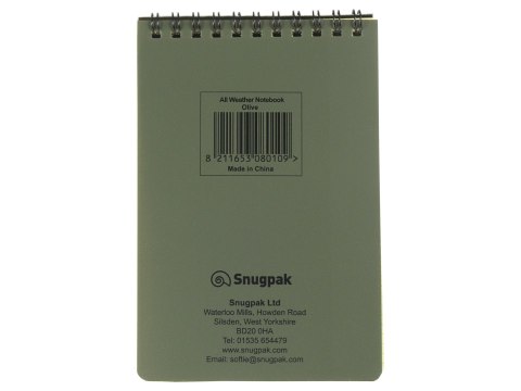 Notes wodoodporny Snugpak oliwkowy Snugpak
