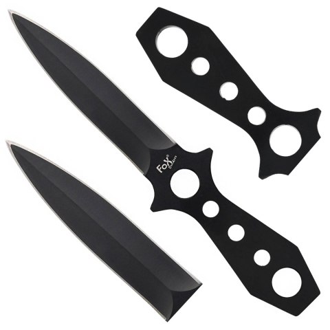 Nóż do rzucania Fox Outdoor 22,5 cm czarny Fox Outdoor