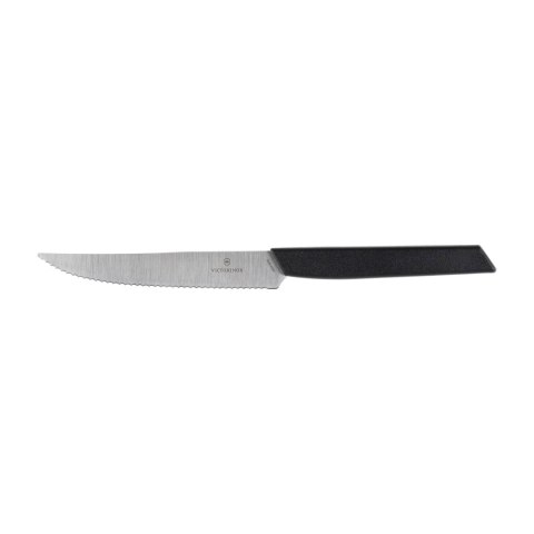 Nóż kuchenny Victorinox Swiss Modern 6.9003.12W ząbkowany z zaokrąglonym czubkiem czarny Victorinox