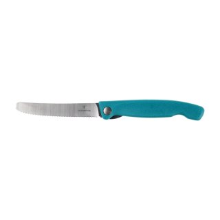 Nóż kuchenny składany Victorinox Swiss Classic Picnic Knife 6.7834.FC1 ząbkowany z zaokrąglonym czubkiem zielony Victorinox