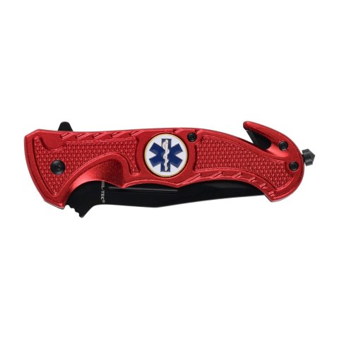 Nóż Mil-Tec Rescue ratowniczy czerwony Mil-Tec
