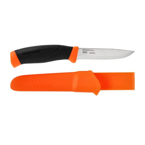 Nóż Morakniv Companion F Serrated pomarańczowy ząbkowany stal nierdzewna Morakniv