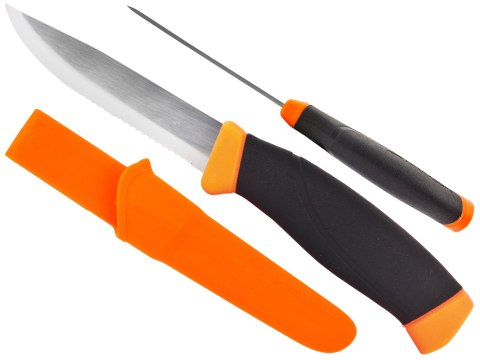Nóż Morakniv Companion F Serrated pomarańczowy ząbkowany stal nierdzewna Morakniv