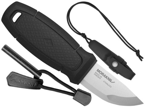 Nóż Morakniv Eldris czarny z zestawem Neck Knife stal nierdzewna Morakniv