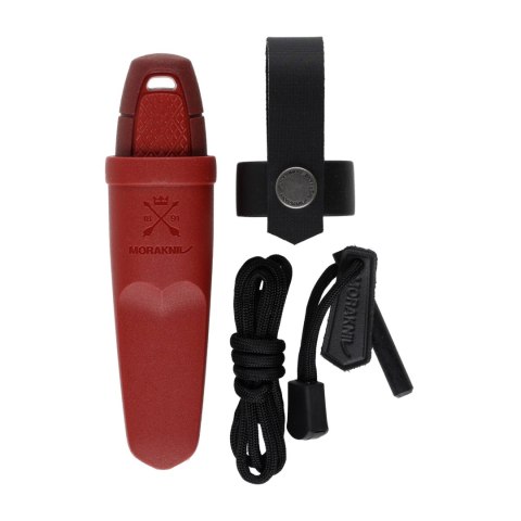Nóż Morakniv Eldris czerwony z zestawem Neck Knife stal nierdzewna Morakniv