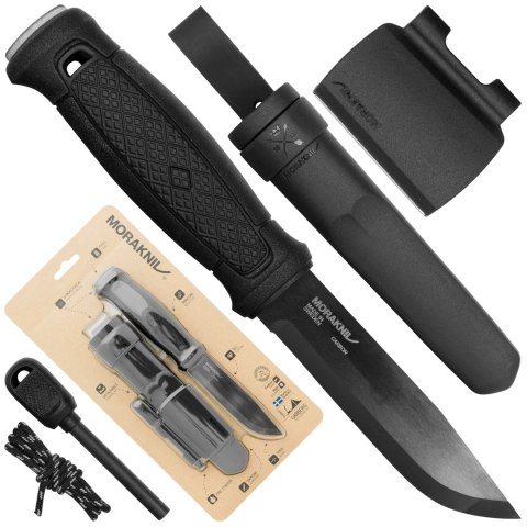 Nóż Morakniv Garberg BlackBlade z zestawem przetrwania stal węglowa Morakniv