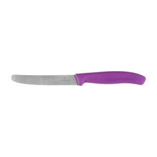 Nóż pikutek Victorinox Swiss Classic 6.7835.C1 ząbkowany z zaokrąglonym czubkiem fioletowy Victorinox