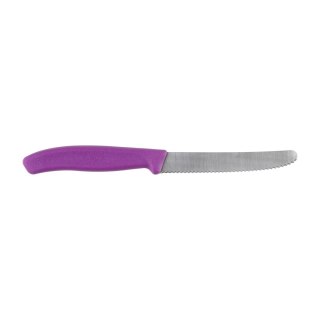 Nóż pikutek Victorinox Swiss Classic 6.7835.C1 ząbkowany z zaokrąglonym czubkiem fioletowy Victorinox