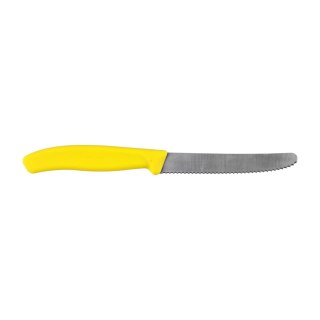 Nóż pikutek Victorinox Swiss Classic 6.7838.C1 ząbkowany z zaokrąglonym czubkiem zółty Victorinox