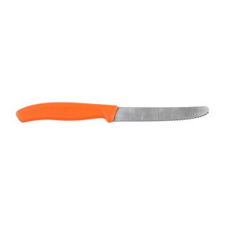 Nóż pikutek Victorinox Swiss Classic 6.7839.C1 ząbkowany z zaokrąglonym czubkiem pomarańczowy Victorinox