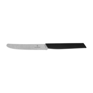 Nóż kuchenny Victorinox Swiss Modern 6.9003.11W ząbkowany z zaokrąglonym czubkiem czarmy Victorinox