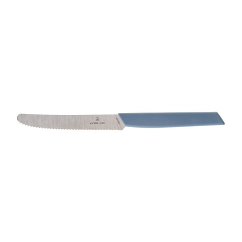 Nóż kuchenny Victorinox Swiss Modern 6.9006.11W41 ząbkowany z zaokrąglonym czubkiem, błękitny Victorinox