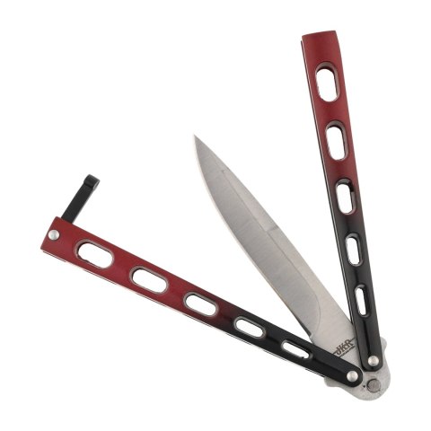 Nóż motylkowy Joker JKR595 czarno-czerwony Joker