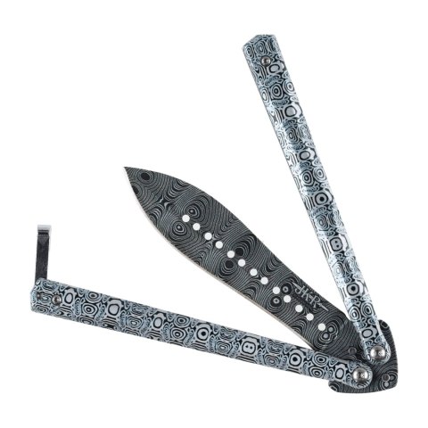 Nóż motylkowy Joker JKR644 szary damasceński Joker