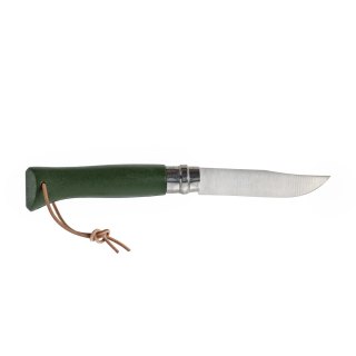 Nóż Opinel Colorama 08 inox grab khaki z rzemieniem Opinel