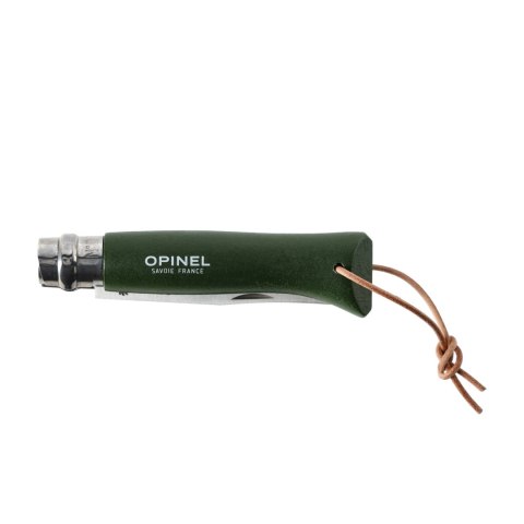 Nóż Opinel Colorama 08 inox grab khaki z rzemieniem Opinel
