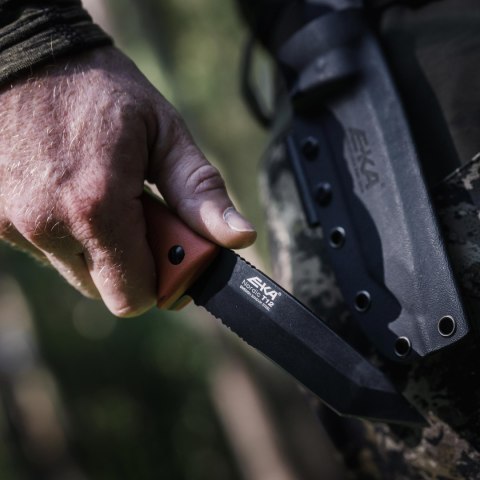 Nóż o stałej klindze Eka Nordic T12 pomarańczowy Eka