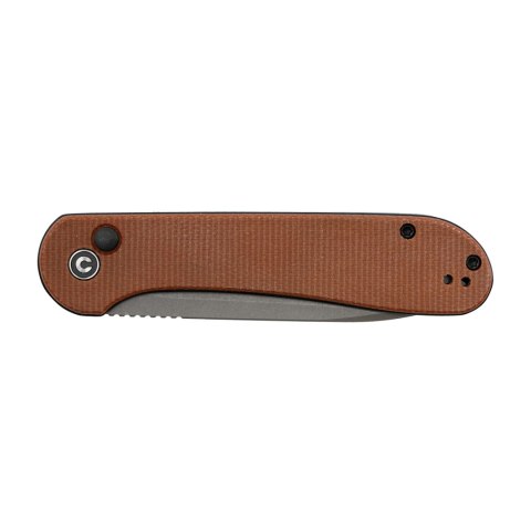 Nóż składany Civivi Button Lock Elementum C2103D brown micarta Civivi