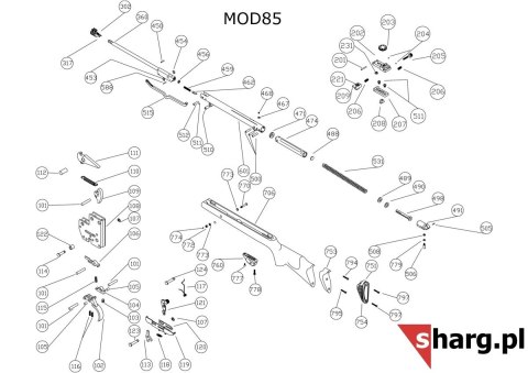Bezpiecznik do Hatsan od MOD 33 do MOD 155, Dominator, Proxima (119-120) Hatsan Arms