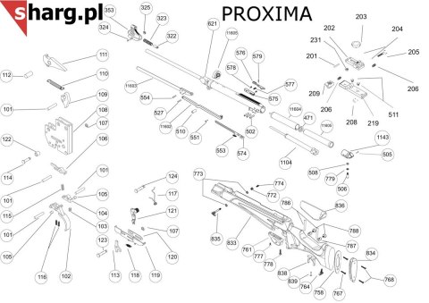 Dźwignia bezpiecznika Hatsan MOD 33 - Torpedo 155, Dominator 200, Proxima (121) Hatsan Arms