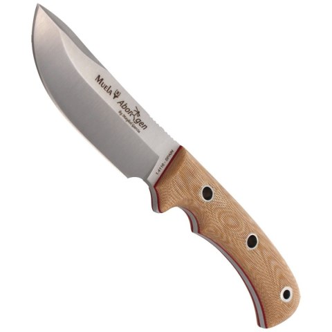 Nóż Muela Aborigen-12D Desert Canvas Micarta, Satin X50CrMoV15 by Maykol Garcia Muela