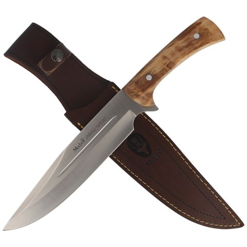 Nóż Muela Full Tang Olive Wood, Satin X50CrMoV15 (JABALI-21OL) Muela