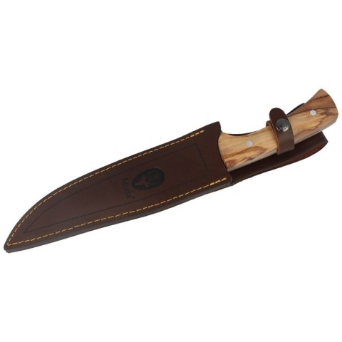 Nóż Muela Full Tang Olive Wood, Satin X50CrMoV15 (JABALI-21OL) Muela