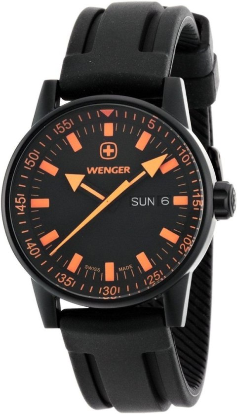 Zegarek Wenger Commando Black Line 70173, PVD, Black Dial, Silicone Strap Wenger Watch