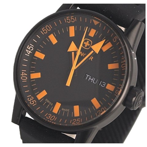 Zegarek Wenger Commando Black Line 70173, PVD, Black Dial, Silicone Strap Wenger Watch