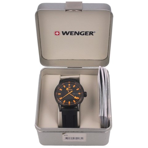 Zegarek Wenger Commando Black Line 70173, PVD, Black Dial, Silicone Strap Wenger Watch