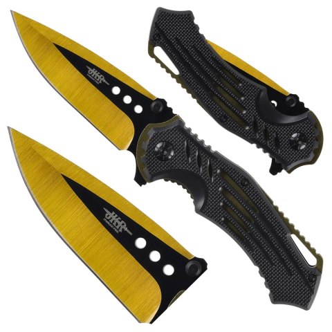 Nóż składany Joker JKR560 czarno-złoty Joker