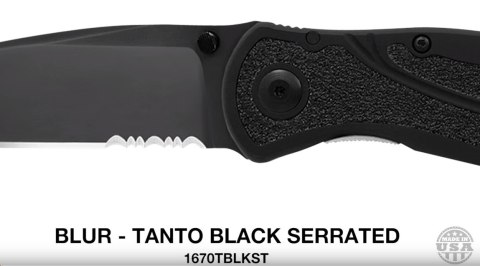 Nóż składany Kershaw Blur Tanto 1670TBLKST Kershaw