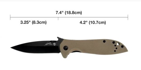 Nóż składany Kershaw Emerson 6054BRNBLK Kershaw