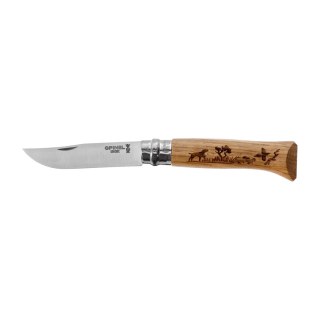Nóż składany Opinel 8 inox dąb seria Animal - pies Opinel